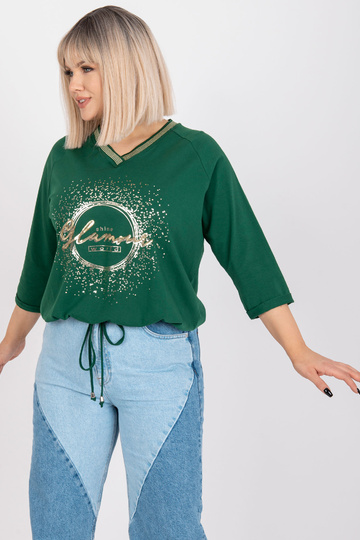 Tumši zaļa plus izmēra...