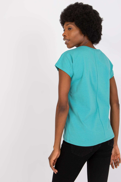 Tirkīza Arlette kokvilnas T-krekls Tirkīza Arlette kokvilnas T-krekls