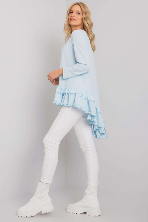 Gaiši zila blūze ar volānu Tracy RUE...