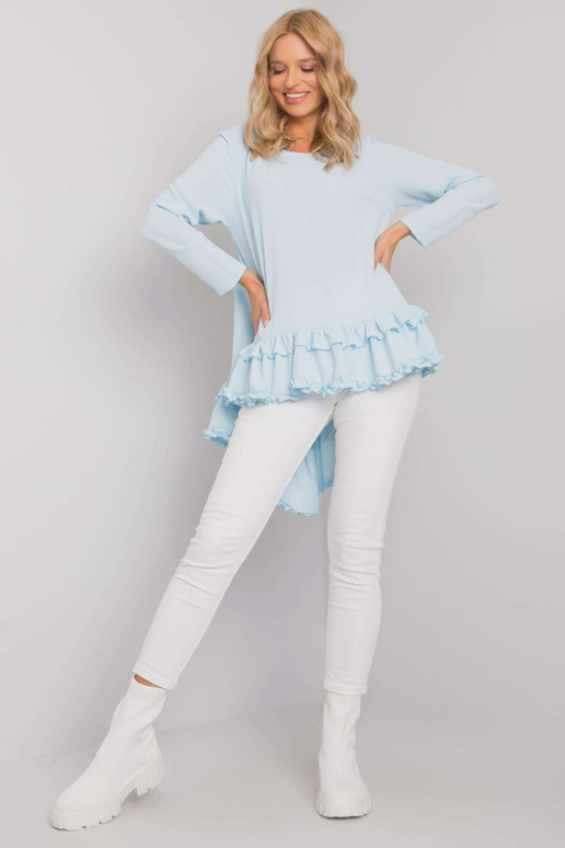 Gaiši zila blūze ar volānu Tracy RUE...