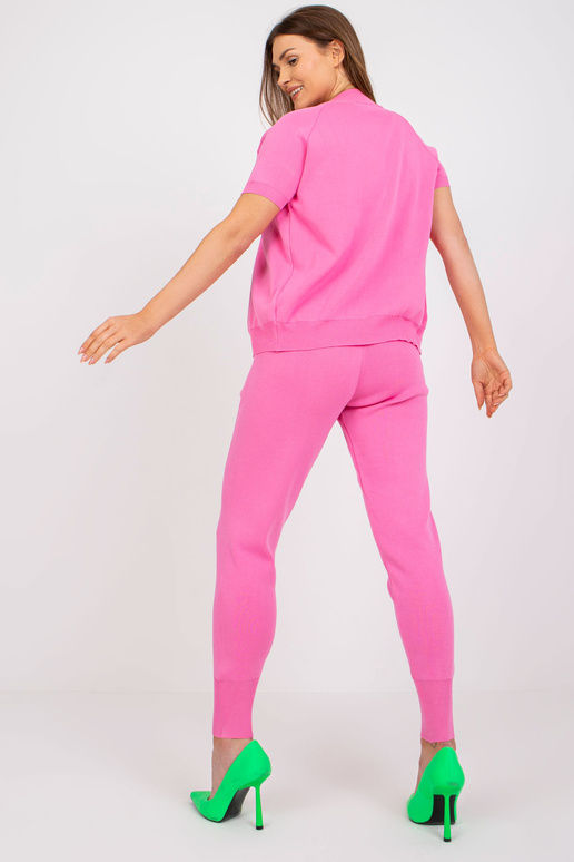 Rozā trīsdaļīgs ikdienas kokvilnas...