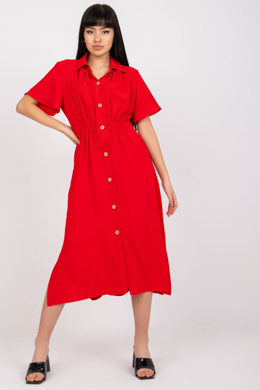 Sarkana midi kleita RUE PARIS