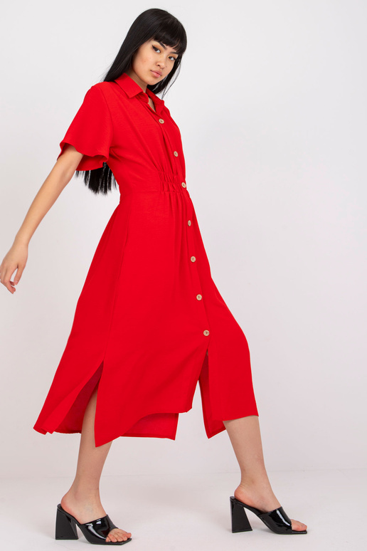 Sarkana midi kleita RUE PARIS