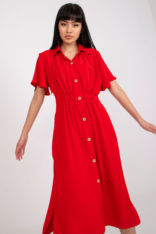 Sarkana midi kleita RUE PARIS