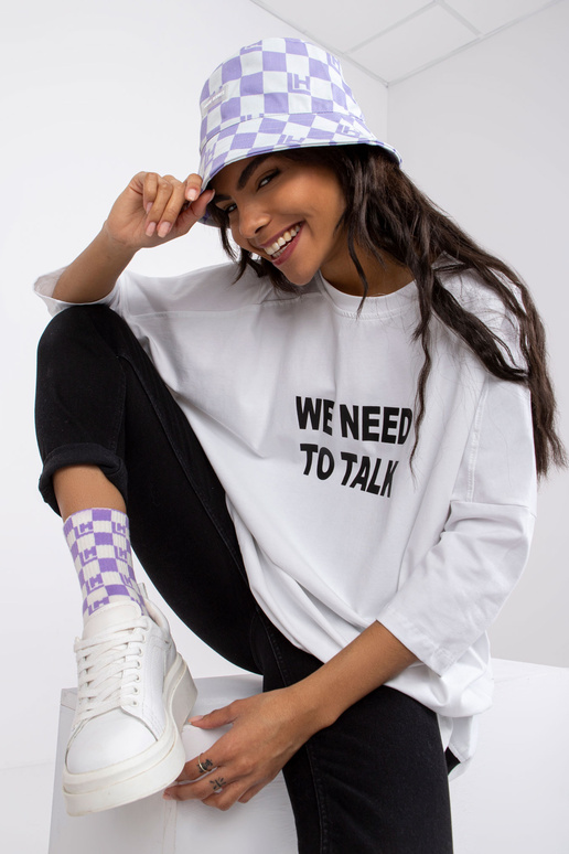 Balta blūze ar uzrakstiem Olivia RUE... Balta blūze ar uzrakstiem Olivia RUE...