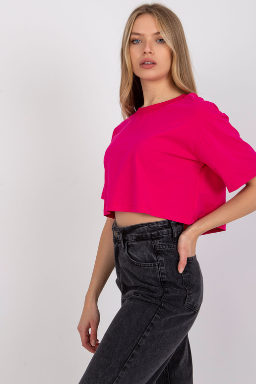 Fuksijas krāsas īss t-krekls Viola