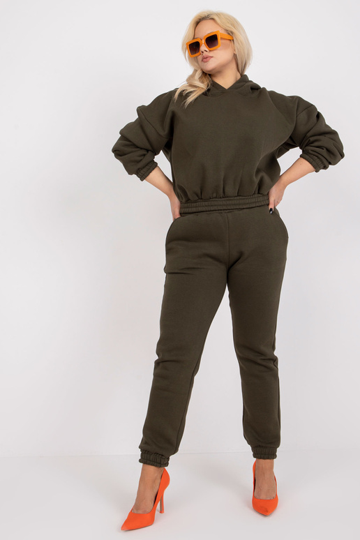 Haki krāsas džemperis plus izmēra...