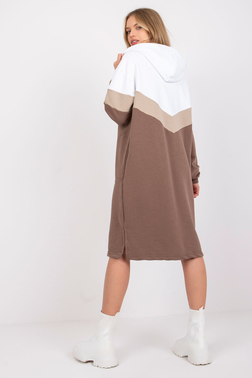 Balta un brūna sporta kreklkleita ar...