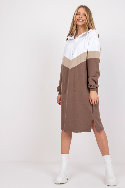 Balta un brūna sporta kreklkleita ar...