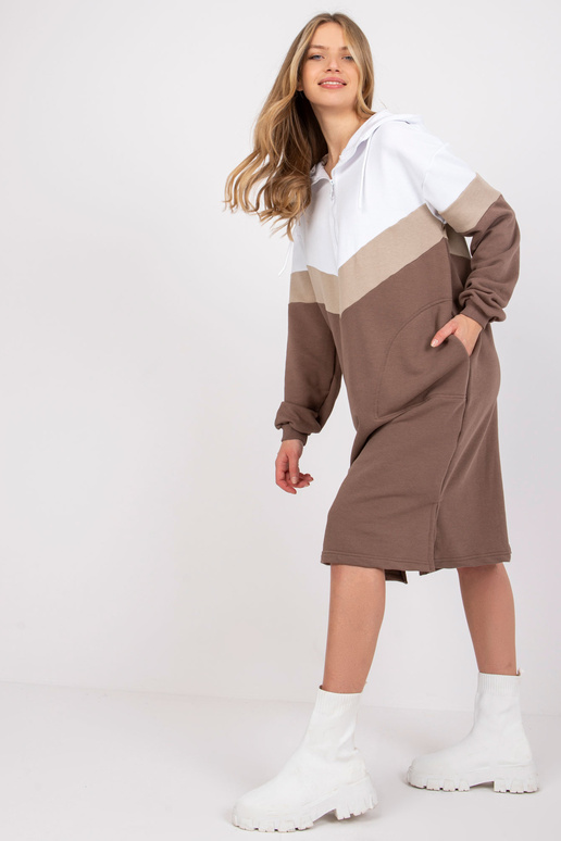 Balta un brūna sporta kreklkleita ar...