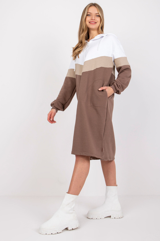 Balta un brūna sporta kreklkleita ar...