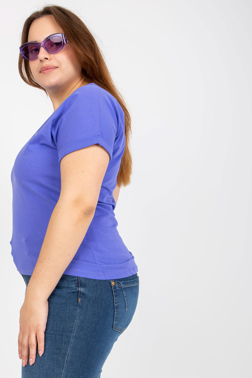 Violets plus izmēra t-krekls ar uzrakstu