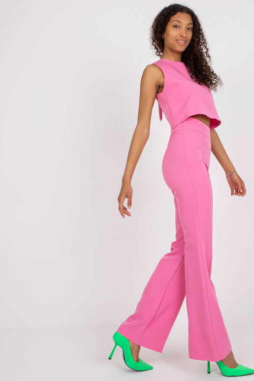 Rozā divdaļīgs elegants komplekts ar...