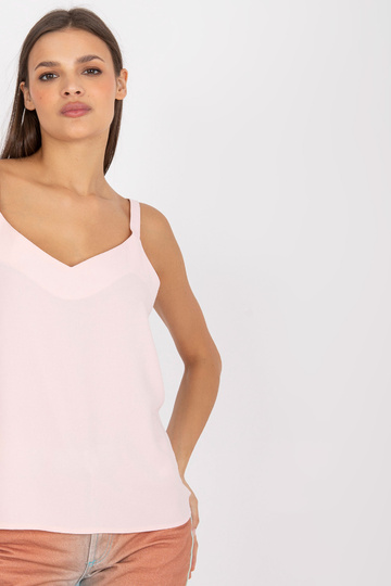 Gaiši rozā gaisīgs V veida...