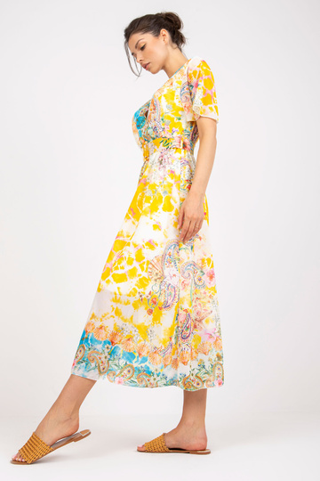 Dzeltena midi kleita ar... 2