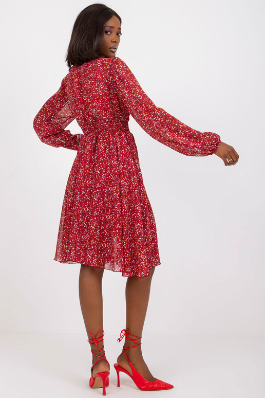 Bordo midi kleita ar ZULUNA apdrukām