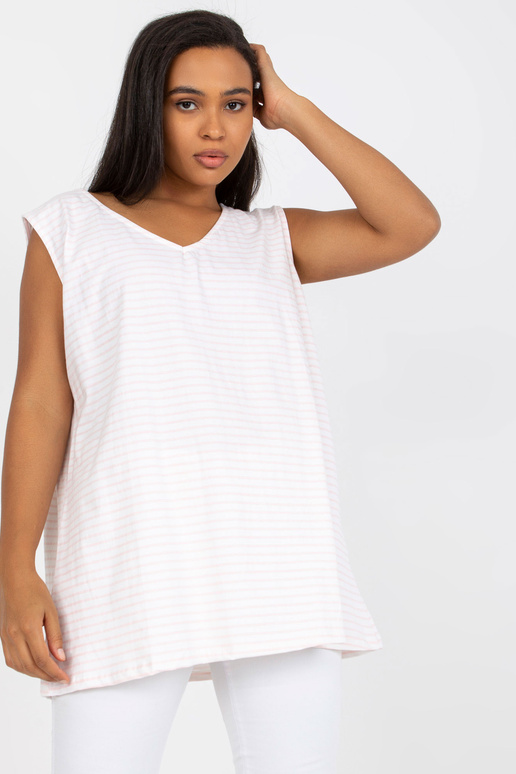 Balts un rozā kokvilnas liela izmēra...