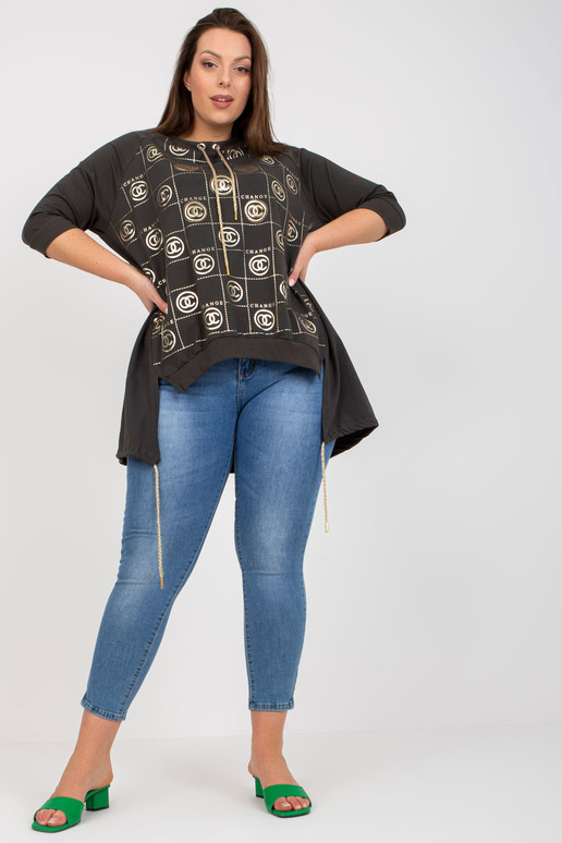 Haki krāsas asimetriska liela izmēra...