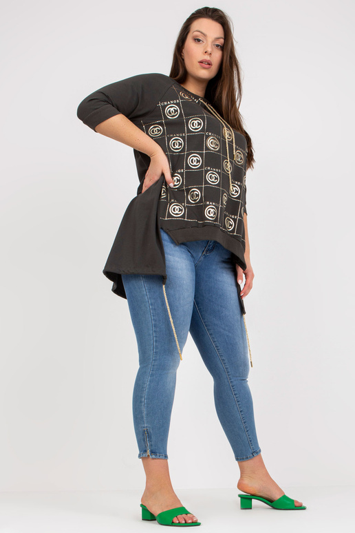 Haki krāsas asimetriska liela izmēra...