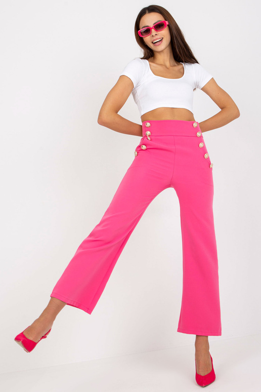 Tumši rozā sieviešu uzvalka bikses ar...