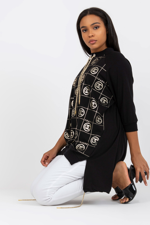 Melna asimetriska liela izmēra...