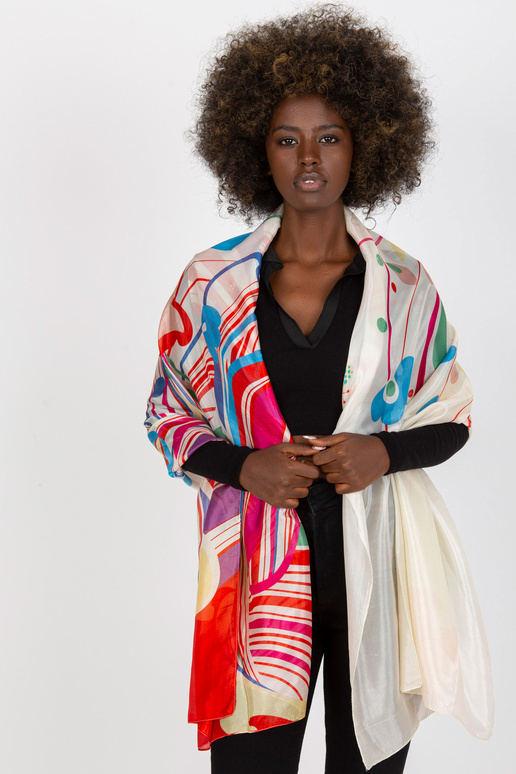 Dzeltens elegants slings ar rakstiem