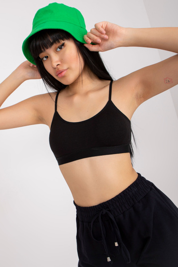 Melns sporta crop tops ar...