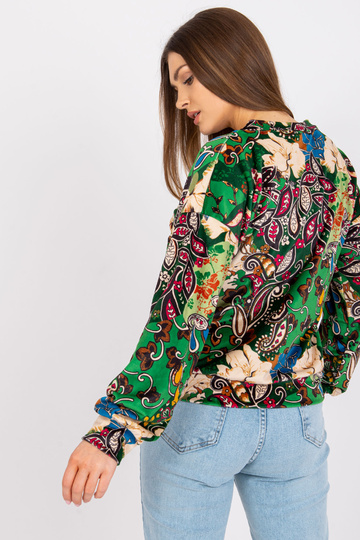 Sieviešu zaļa blūze ar...