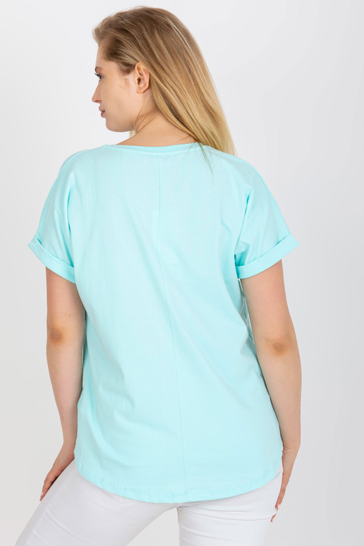 Piparmētru plus izmēra t-krekls ar...