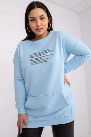 Gaiši zils garš džemperis... 2