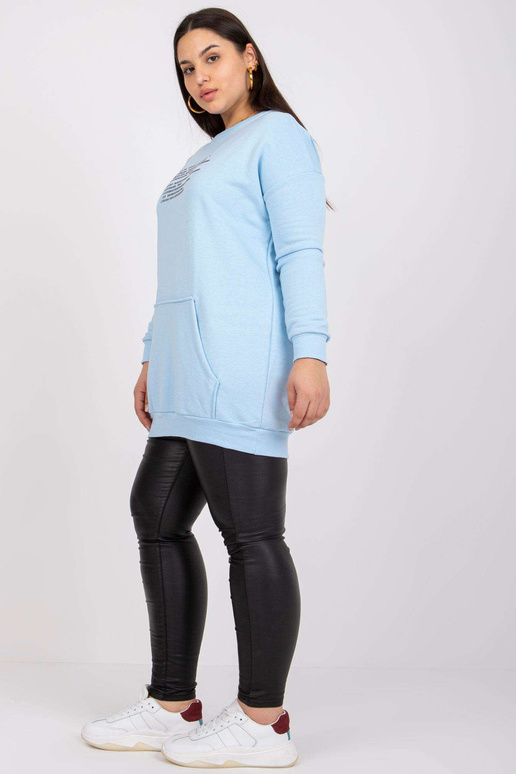 Gaiši zils garš džemperis Liela...