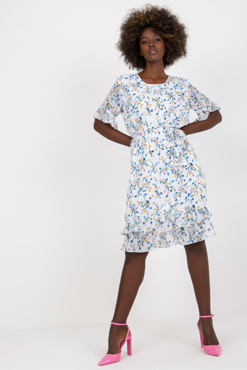 Balta midi kleita ar ziedu... 2