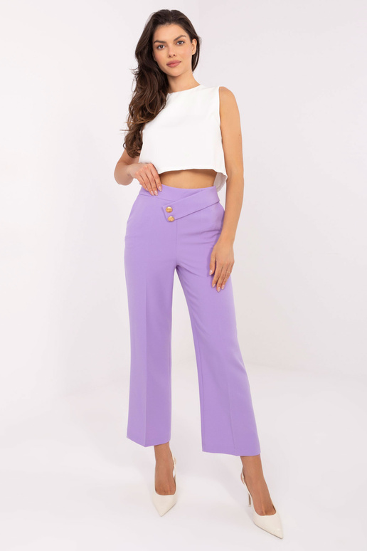 Violetas platas auduma bikses RUE PARIS