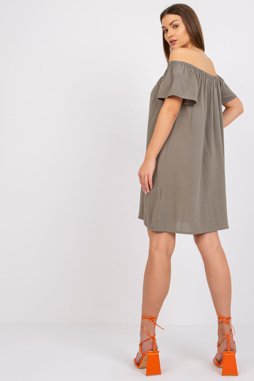 Khaki krāsas kleita ar īsām...