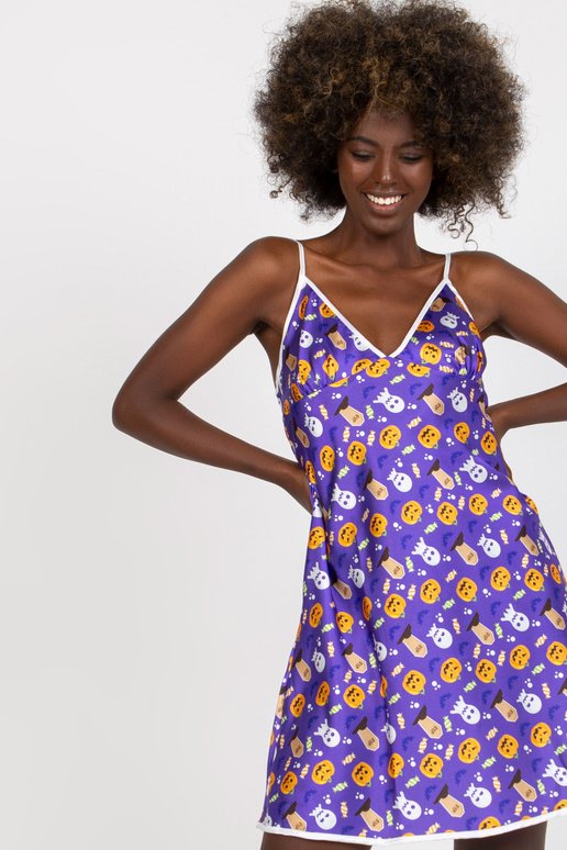 Purpura plecu naktskleita ar apdrukām