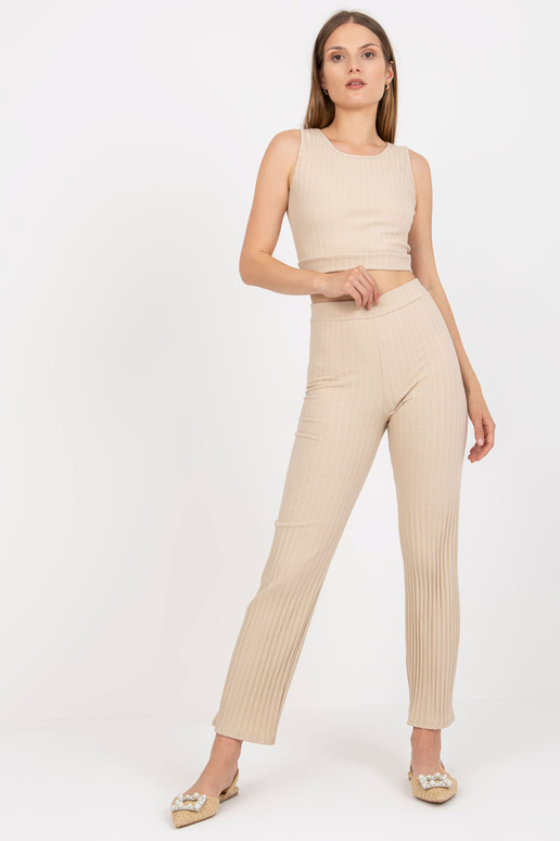 Bēšs divdaļīgs ikdienas komplekts ar...