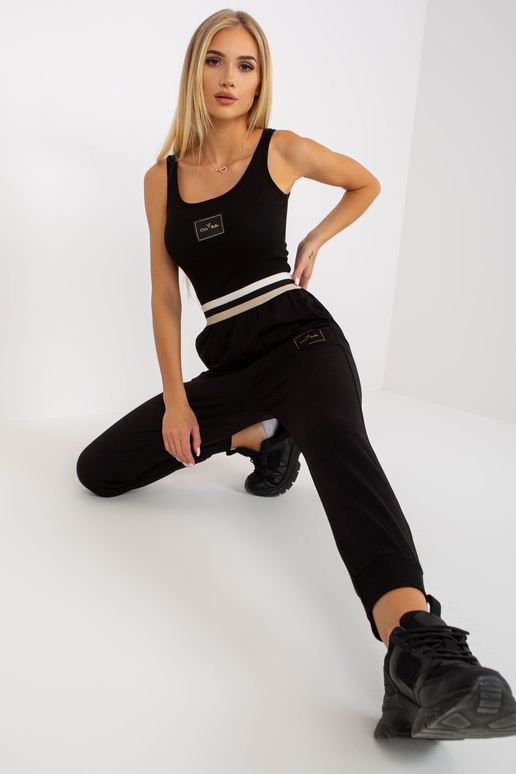 Melnas treniņbikses ar kabatām OCH BELLA