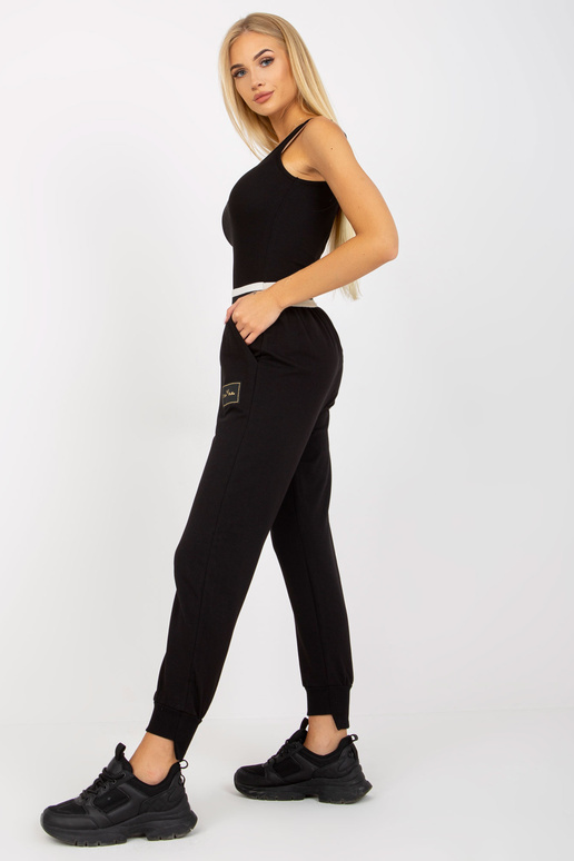 Melnas treniņbikses ar kabatām OCH BELLA