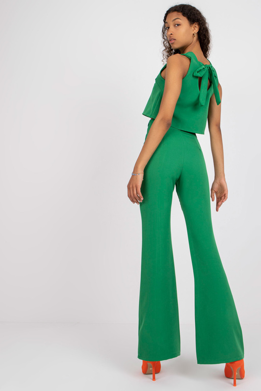 Zaļš divdaļīgs komplekts ar biksēm ar...