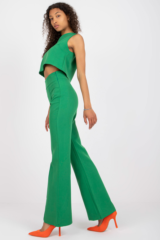 Zaļš divdaļīgs komplekts ar biksēm ar...