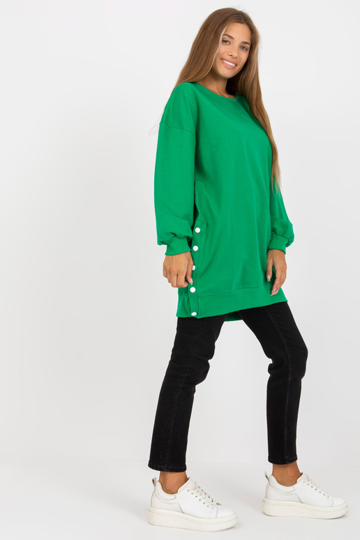 Zaļa pamata tunika ar taisnu...