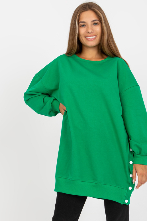 Zaļa pamata tunika ar taisnu...