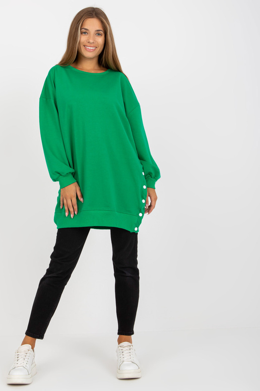 Zaļa pamata tunika ar taisnu...