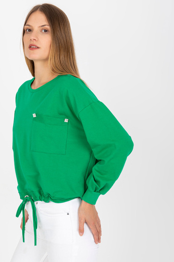 Zaļa kokvilnas kapuce ar...