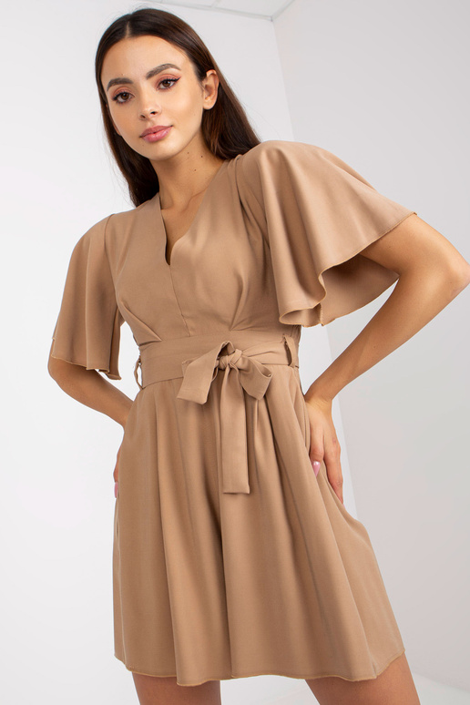 Tumši bēšs vasaras kombinezons ar...