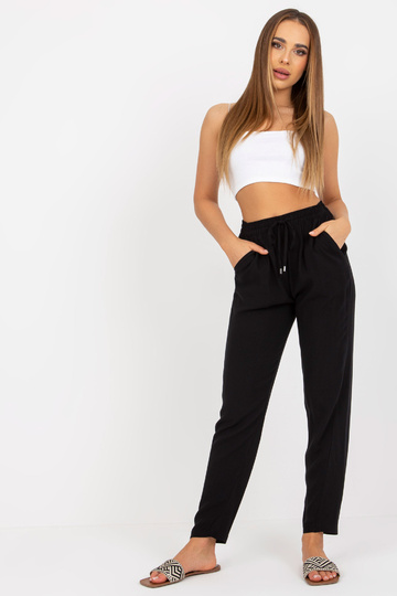 Melnas vieglas bikses no...