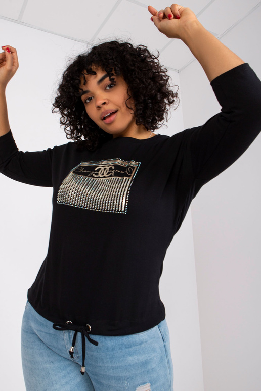 Rosie Cotton Black Liela izmēra...