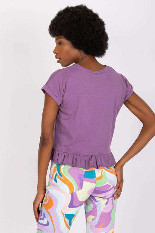 Hierro MAYFLIES violets T-krekls ar...