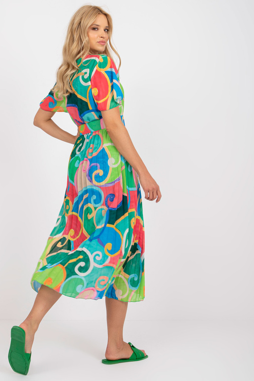 Zaļa, kroku viena izmēra kleita ar...