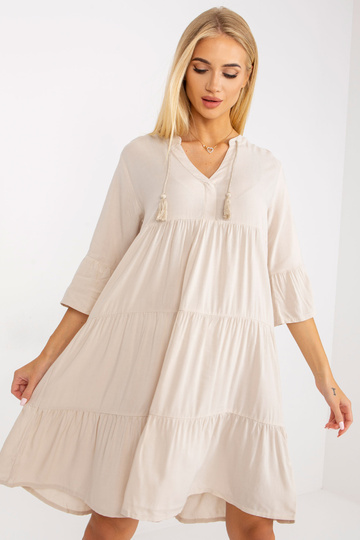 Gaiši bēša oversize kleita... 2